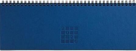 Image du produit Simplex Tisch-Querkalender Septant 30.7 x 10.5 cm, 2026, Blau (29 x 10,5 cm, Allemand)