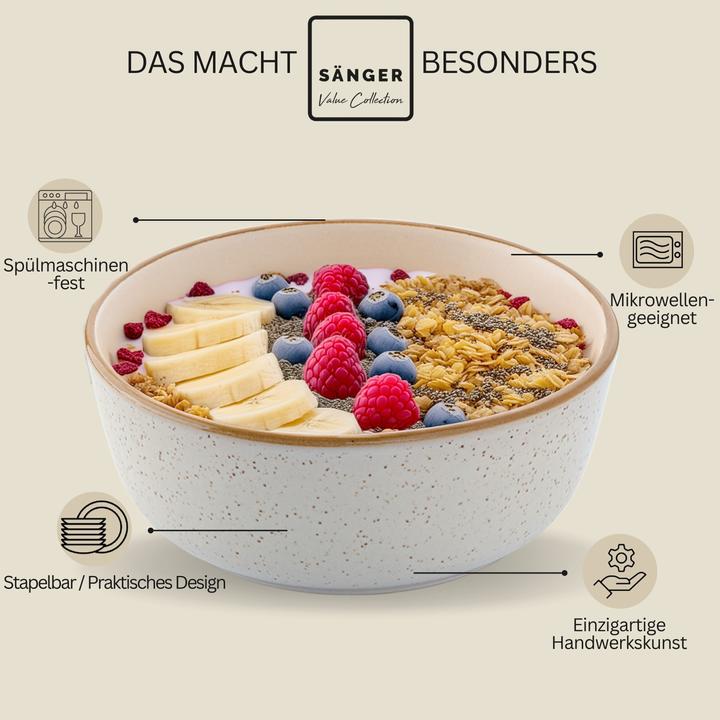 Immagine prodotto Sänger Schalen Set Rio Creme (16.30 cm, 0.60 l, 6 x)