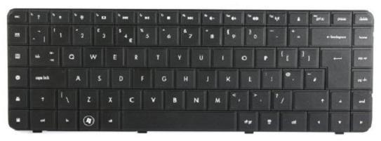 Actual product image HP Kybd Std Uk Cpq/ Black Api
