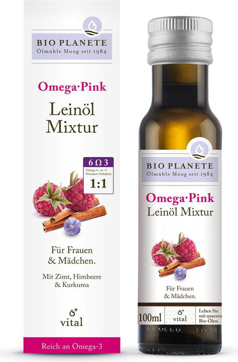 Produktbild Bio Planète Omega Pink Leinöl Mixtur (100ml) (1 Stück, Öl, 265 g)