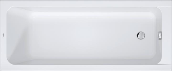 Duravit D-Code Badewanne, 1700x700mm, Rechteckig, Einbauversion, 230 Liter, 1 Rückenschräge, weiss (230 l, 170 cm)