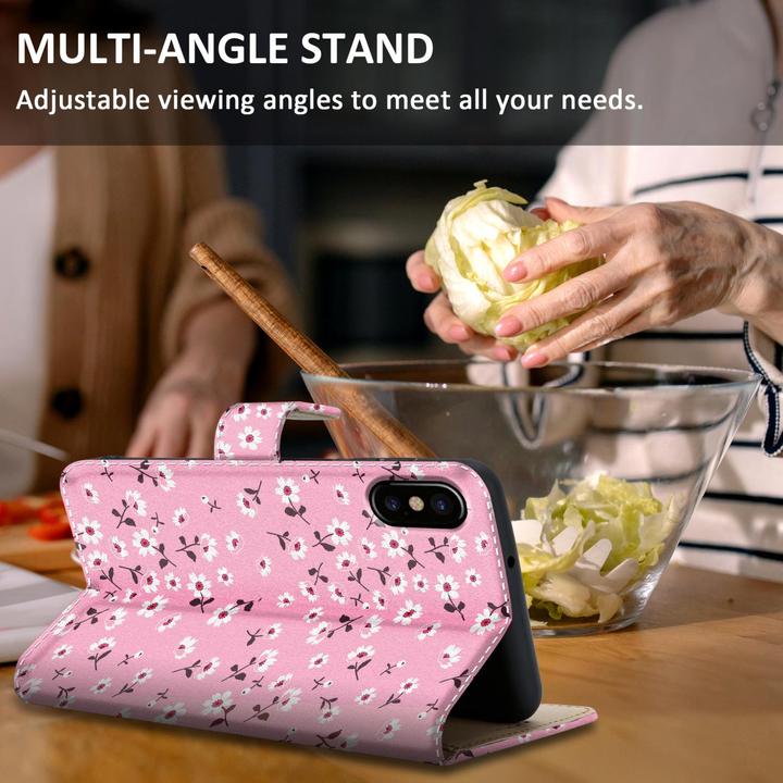 Produktbild Cadorabo Book Hülle mit Print (Apple iPhone X)
