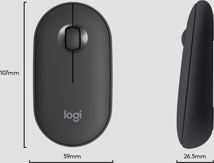 Actual product image Logitech MK470 Wireless keyboard and mouse, Graphite Sp., US (Eng. Int., Wireless)