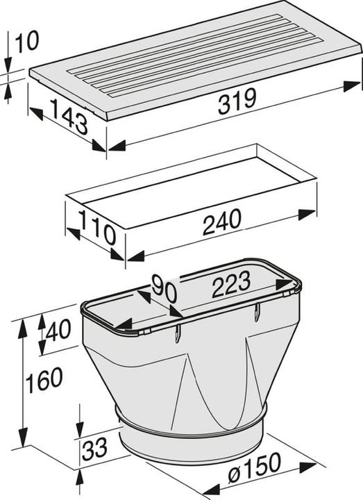 Image du produit Miele DUU 151 Kit de conversion air recyclé