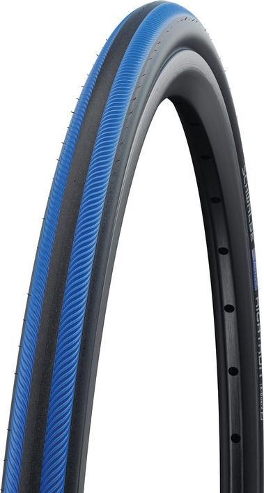 Black with blue stripe