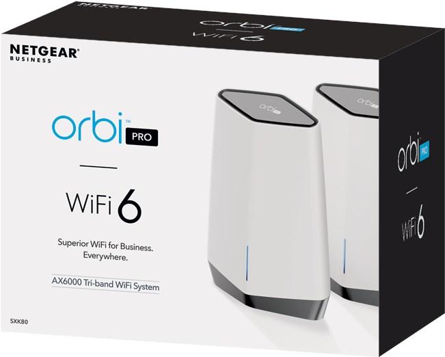 Image du produit Netgear Système mesh Orbi Pro WiFi 6 AX6000 (SXK80), lot de 2