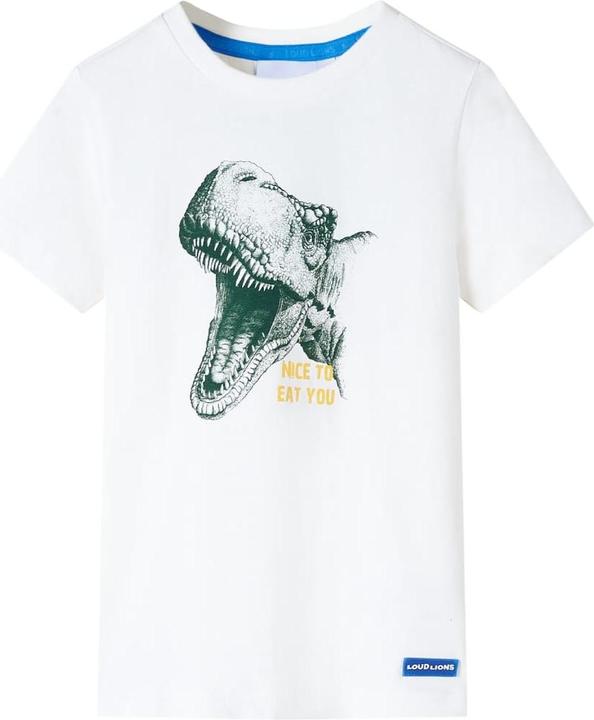 Actual product image VidaXL Children's T-shirt Ecru 92,Material: 100 % cotton,Colour (92)