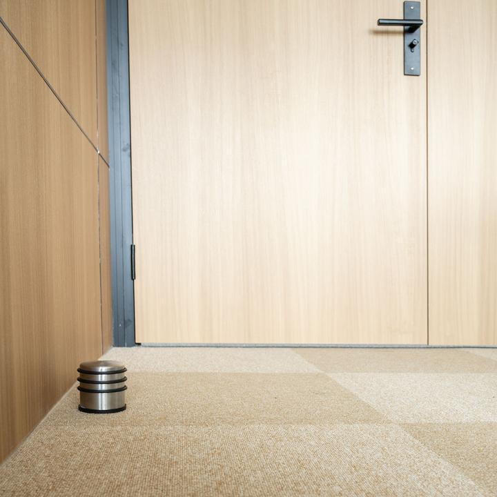 Image du produit Casativo Butoir de porte en acier inoxydable avec fond antidérapant et anneaux en caoutchouc