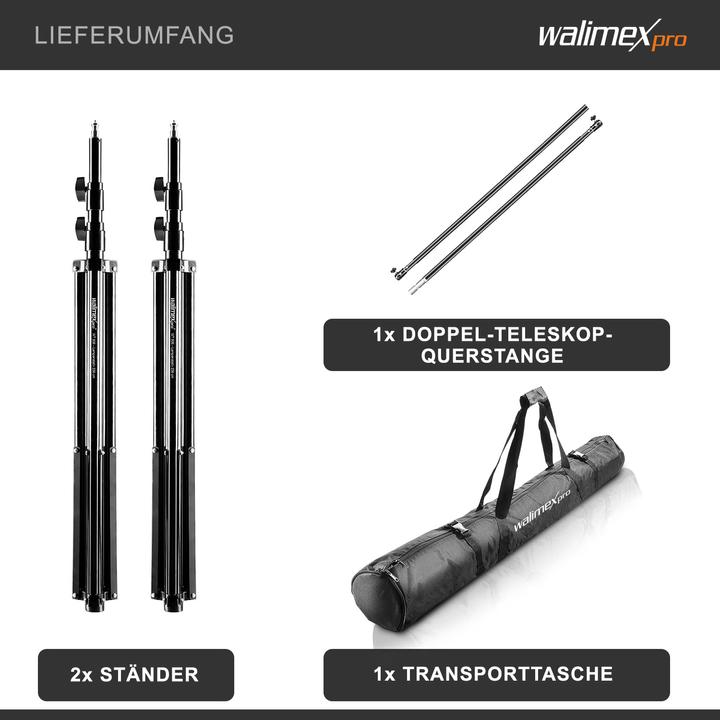 Actual product image Walimex Telescope background system 2.25-4m (400 cm, 256 cm)