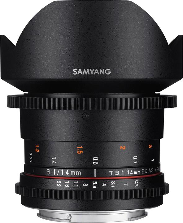 Image du produit Samyang 14mm T3.1 MK2 Canon M (Canon EF-M, Plein format)