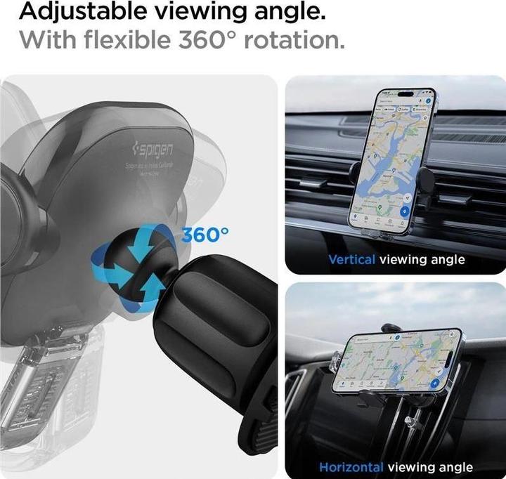 Actual product image Spigen car mount UTS12 Onetap Universal Vent Car Mount black