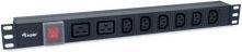 Produktbild equip Steckdosenleiste 1HE8fach IEC Alu. Sch