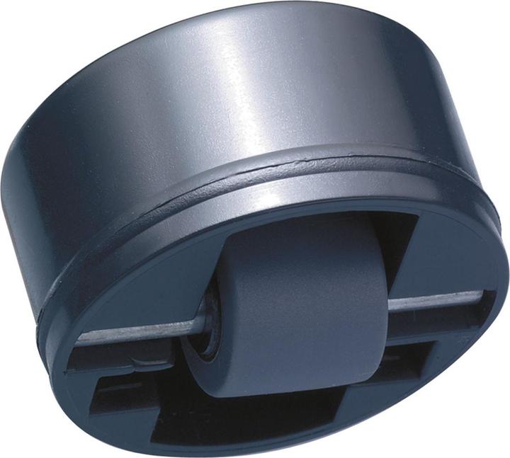 Wagner System Roller-Mini soft, castors ø 15 mm, drill ø 36 mm, black plastic