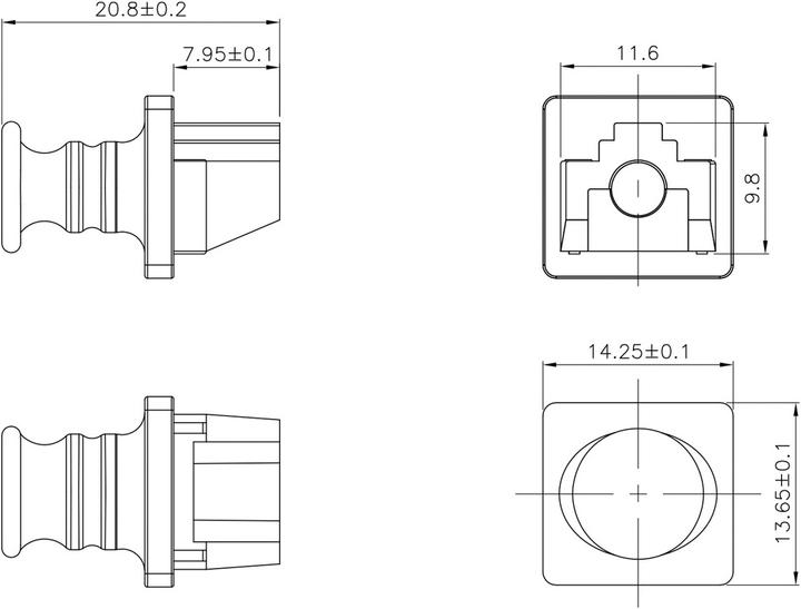 Immagine prodotto Value Coperchio antipolvere per jack RJ45, set di 10, nero (Modulo cieco)