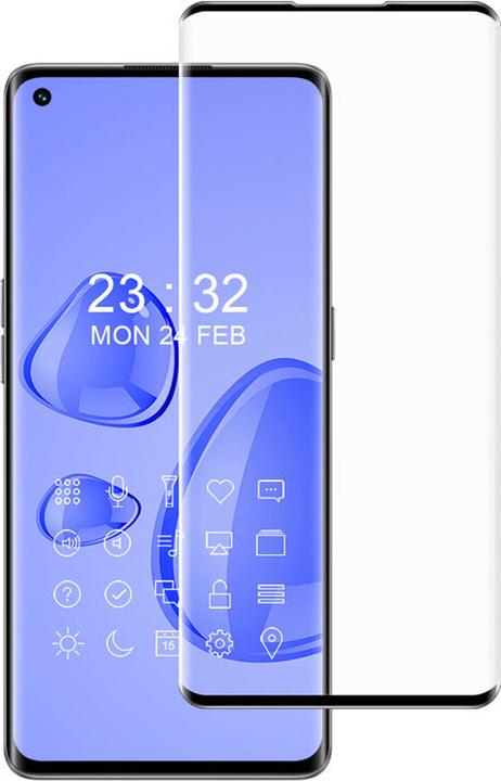 Image du produit PhoneLook 3D Tempered Glass Vitre de protection d'écran intégrale verre trempé avec bords noirs (1 pièce(s), Oppo Find X3 Neo)