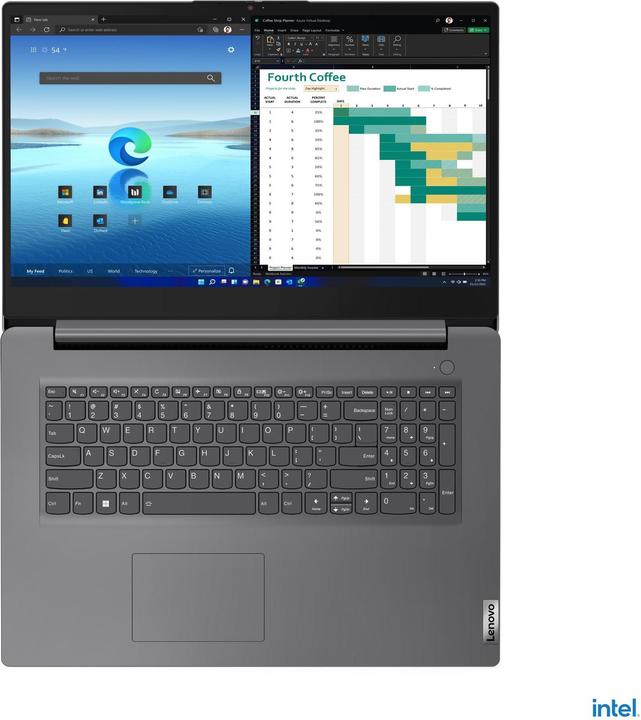 Actual product image Lenovo V17 Gen 4 (17.30", Intel Core i7-1355U, 16 GB, 512 GB, DE)