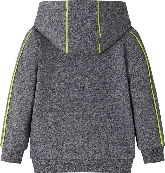 Produktbild VidaXL Kinder-Kapuzenpullover mit Reissverschluss Grau Melange (92)