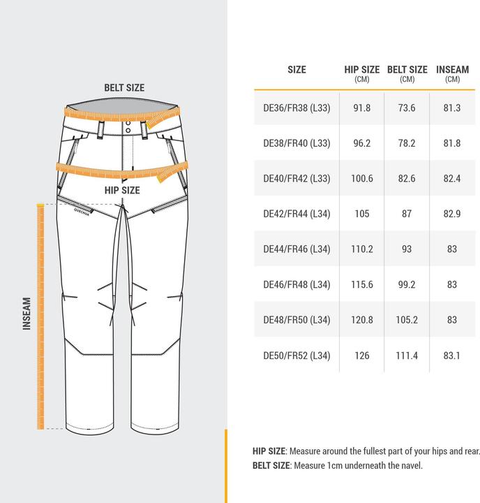 Immagine prodotto Quechua Pantaloni da trekking da uomo caldi e idrorepellenti per escursioni invernali - SH500 Mountain (M/L)