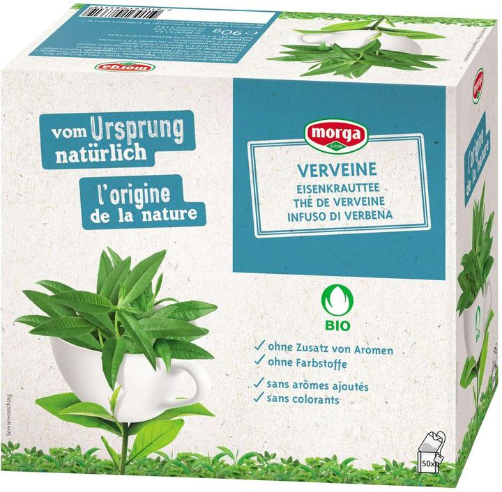 Actual product image Morga Tea Bag Organic Verveine Tea 50 pieces (160 g)
