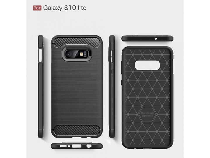 Produktbild Screenguard Samsung Galaxy S10e Hülle Carbon Brushed Soft TPU (Samsung Galaxy S10e)