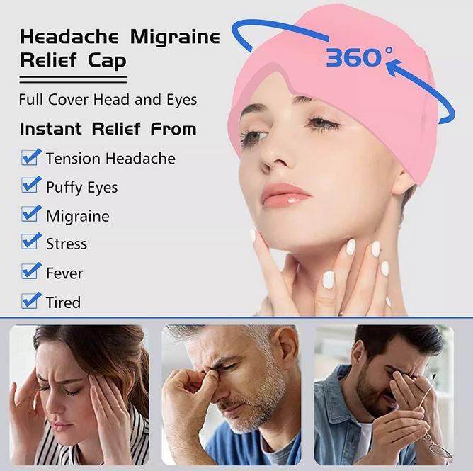 Image du produit PhoneLook Masque / bonnet universel anti-migraine thérapie froid et chaud pour adulte (1 x)