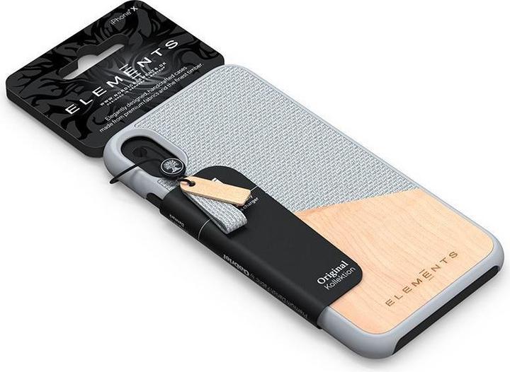 Immagine prodotto Nordic Elements Original Helium - Custodia per Iphone Xs Max con vero legno d'acero (grigio chiaro) (Apple iPhone XS Max)