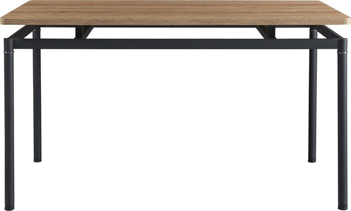 Image du produit En.Casa Table de salle à manger Hemnes pour 6 personnes 140x80 cm aspect chêne (140 x 80 x 75 cm)