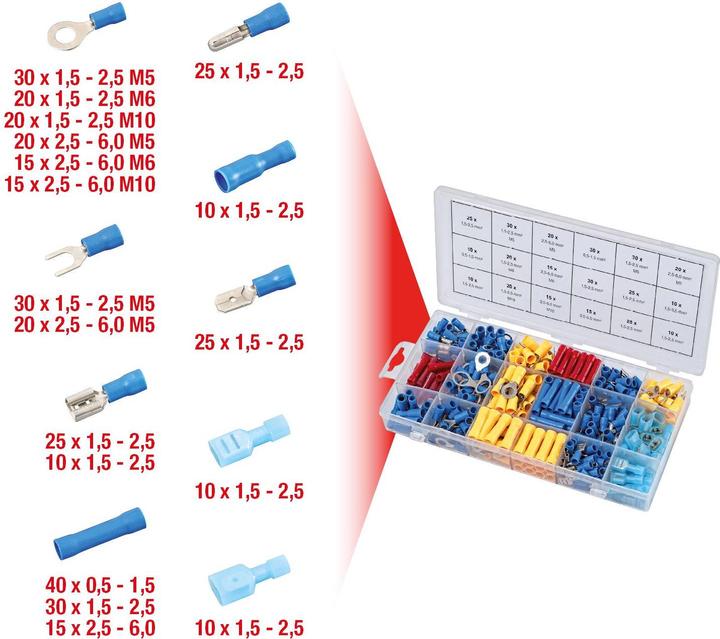 Produktbild KS Tools Sortiment Quetschverbinder, 360-tlg