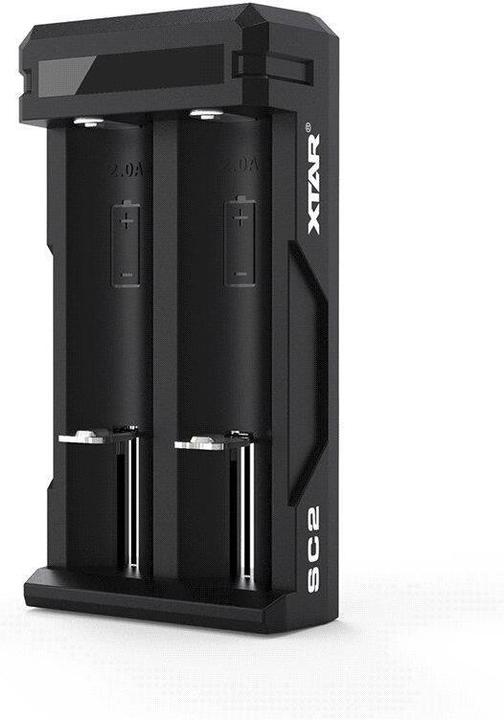 Actual product image Xtar SC2 Quick charger 3 A, Micro USB, Li-Ion, 2 slot (1 pcs., AAA, Battery + charger)
