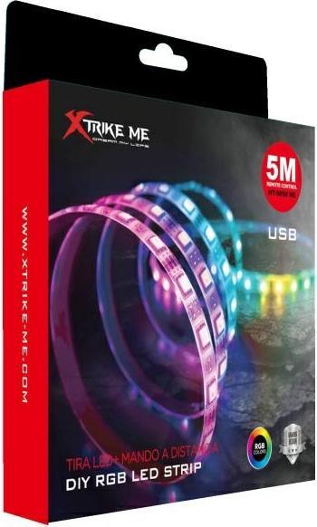 Image du produit Xtrike Me RGB LED strip with Bluetooth controller 5m HT-5050 B5 (500 cm)