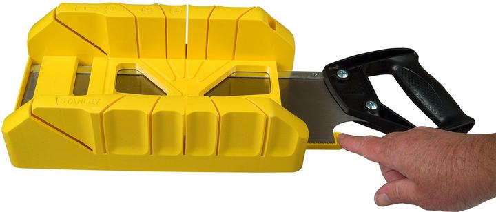 Actual product image Stanley Miter box plastic with back saw