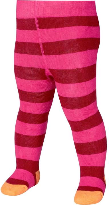 Playshoes Thermo Strumphose Block-Ringel Gr. 62/68 Pink (62/68)
