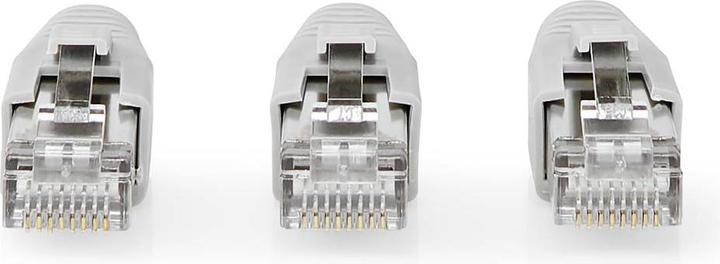 Actual product image Nedis CCBW89380GY RJ45 plug RJ45 Pass Through Fixed/Split FTP CAT6a Straight Gold-plated 10 pcs. (F/FTP, CAT6a, 0.04 m)