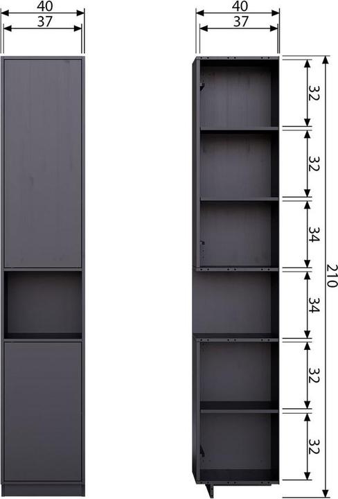 Actual product image Woood Finca (210 x 40 x 40 cm)
