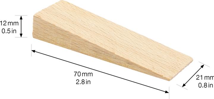 Image du produit Cale de porte en hêtre (4 pièce(s))