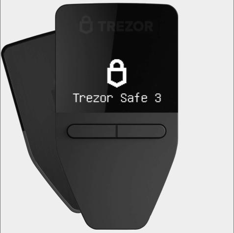 Productafbeelding Trezor Safe 3 - Kosmisch zwart (Litecoin, Bitcoin, Cardano, Dogecoin, Ethereum Klassiek, Bitcoin Cash, Stellaire)