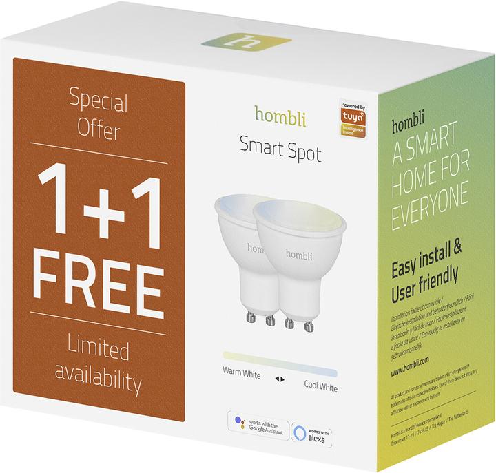 Produktbild Hombli Smart Spot (GU10, 4.50 W, 350 lm, 2 x, F)