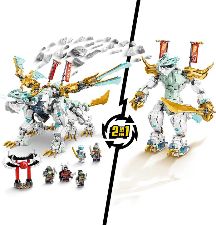 Actual product image LEGO Zane's ice dragon (71786, LEGO Ninjago)
