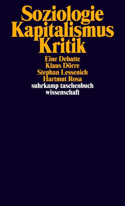 Actual product image Soziologie - Kapitalismus - Kritik (German, Hartmut Rosa, 2009)