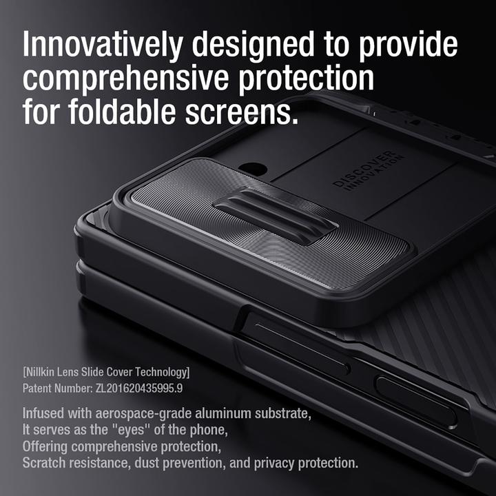 Image du produit Nillkin CamShield Fold Case for Samsung Galaxy Z Fold 6 5G with Stylus Holder - Noir (Samsung Galaxy Z Fold6)