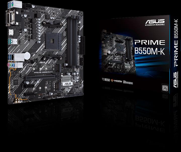 Produktbild ASUS PRIME B550M-K (AM4, AMD B550, mATX)