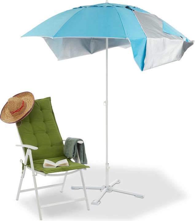 Relaxdays Strandmuschel Schirm (1.80 m)