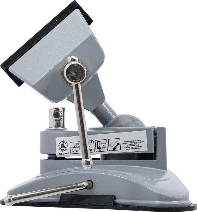 Produktbild BGS Tisch-Schraubstock | schwenkbar | Backen 70 mm | mit Vakuum-Saugfuss (70 mm)