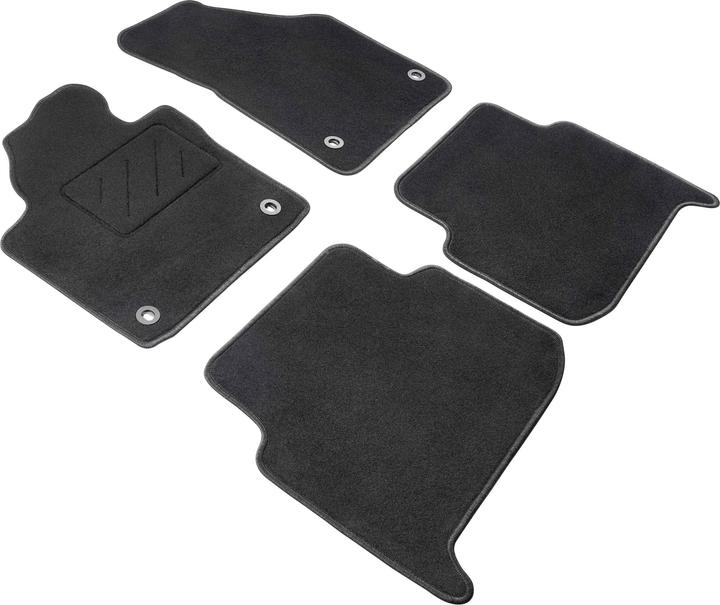 Produktbild Walser Fussmatten für VW Touran 7-Sitzer BJ 2003 - 2007 (2 Vordermatten + 2 Rückmatten)