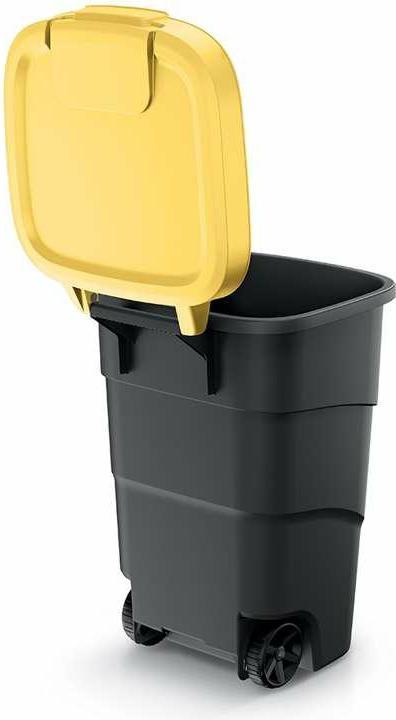 Prosperplast Gartenkorb Keden WHEELER 110 L - gelb (110 l)