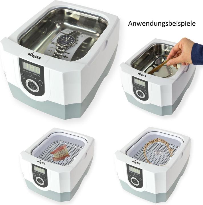 Immagine prodotto Dema Pulitore a ultrasuoni Pulitore a ultrasuoni da 1,4l (42 kHz, 1400 ml)