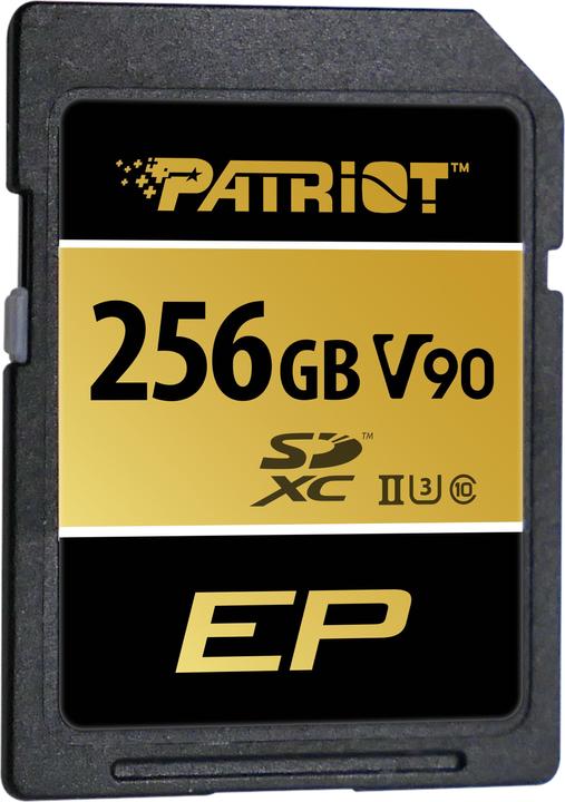 Immagine prodotto Patriot EP SDXC 256 GB Classe 10 UHS-II U3 V90 (256 GB, SDXC, U3, UHS-II)