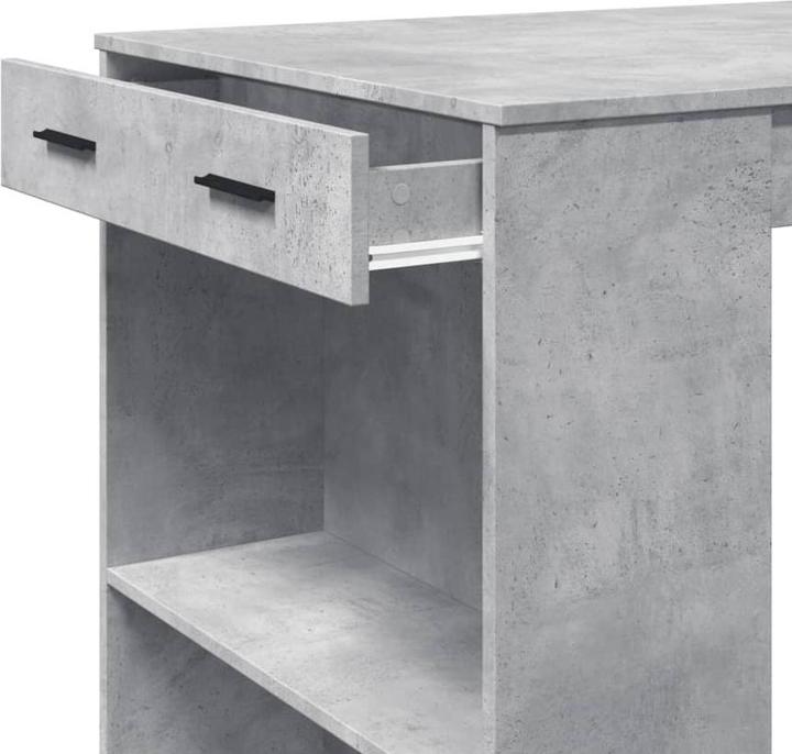 Immagine prodotto VidaXL Tavolo da bar Tavolo alto Tavolo da appoggio Tavolo da cucina Calcestruzzo grigio Materiale a base