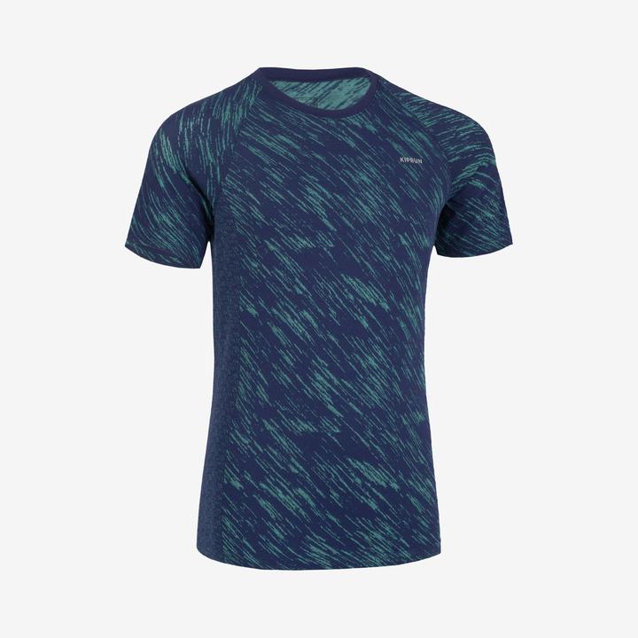 Kiprun Kids' ultra-lightweight running shirt - Light 900 blue/green (128)