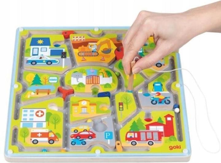 Immagine prodotto Goki Magnetlabyrinth Kleine Stadt (Francese, Tedesco, Inglese, Italiano)
